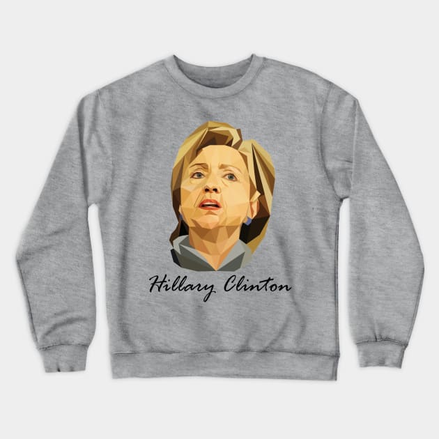 Hillary Clinton Vector Crewneck Sweatshirt by hillaryforpresident